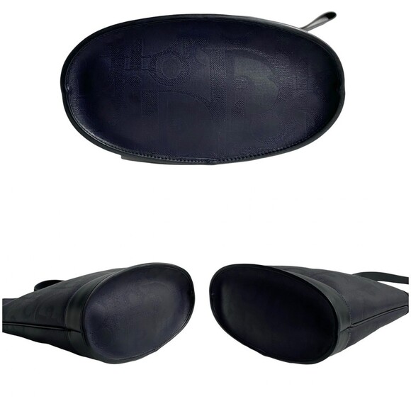 CHRISTIAN DIOR Blue Leather Trotter Shoulder Bag - Picture 6 of 9